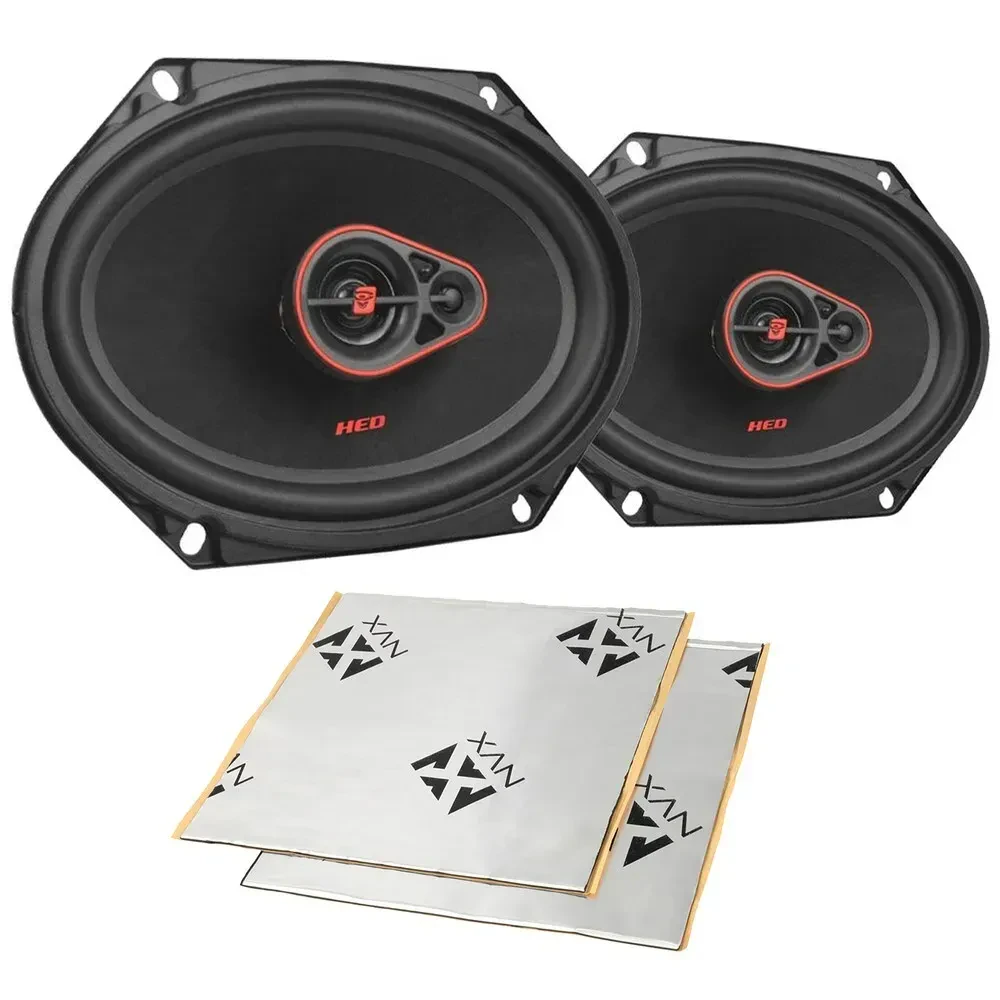 Автомобильные колонки Cerwin-Vega H7683 + SDSK2 6x8", 3-Way Coaxial (набор), с шумоизоляцией