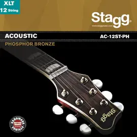 Струны для 12-струнной акустической гитары Stagg AC-12ST-PH Phosphor Bronze Extra Light 10-47