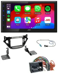 JVC Bluetooth 2DIN MP3 DAB USB Autoradio für Opel Adam Corsa E 2017-2019