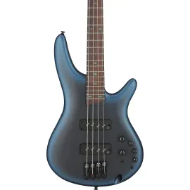 Ibanez SR500N Standard 4-S Bass Guitar, Rosewood, Midnight Arctic Ocean Matte