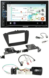 Alpine Bluetooth TMC USB DAB 2DIN Lenkrad Navigation für Hyundai ix35 ab 2013 oh