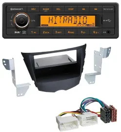 Continental 1DIN DAB MP3 AUX USB Autoradio für Hyundai Veloster (ab 2011)