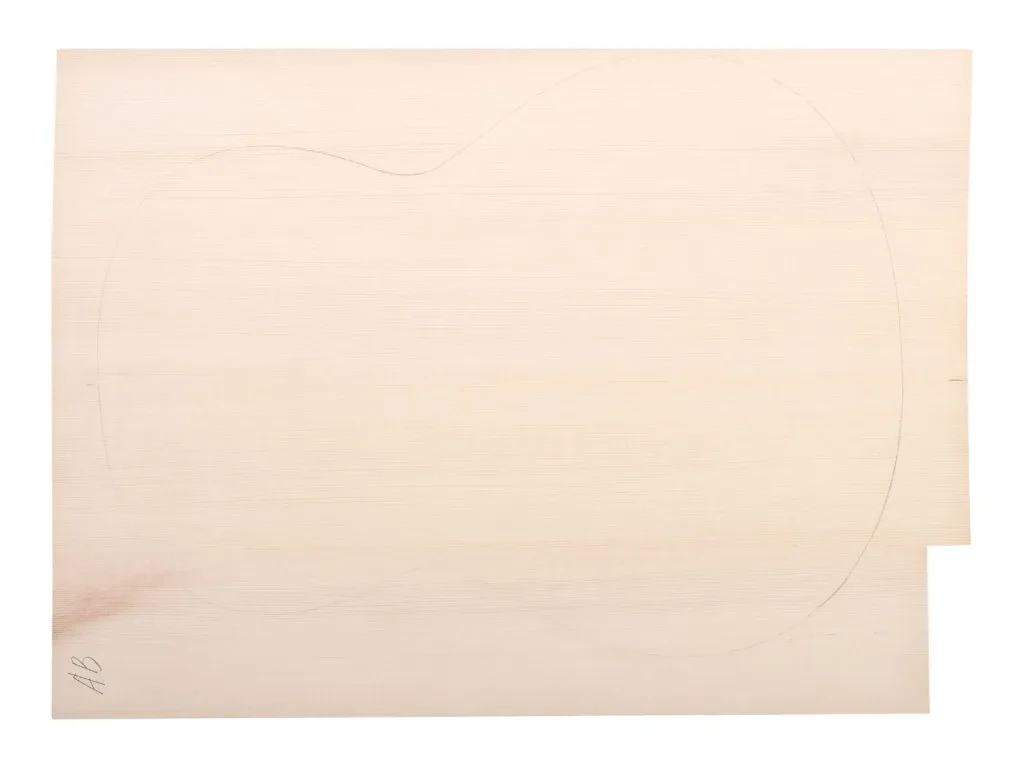 AW-100202-BC Щит для классической гитары из 4-х дощечек, Ель (ВС), Акустик Вуд