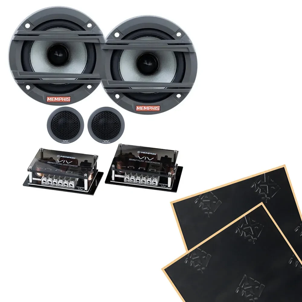 Memphis VIV35CV2 3.5" Component Set w/ 2-way Crossover with Sound Damping