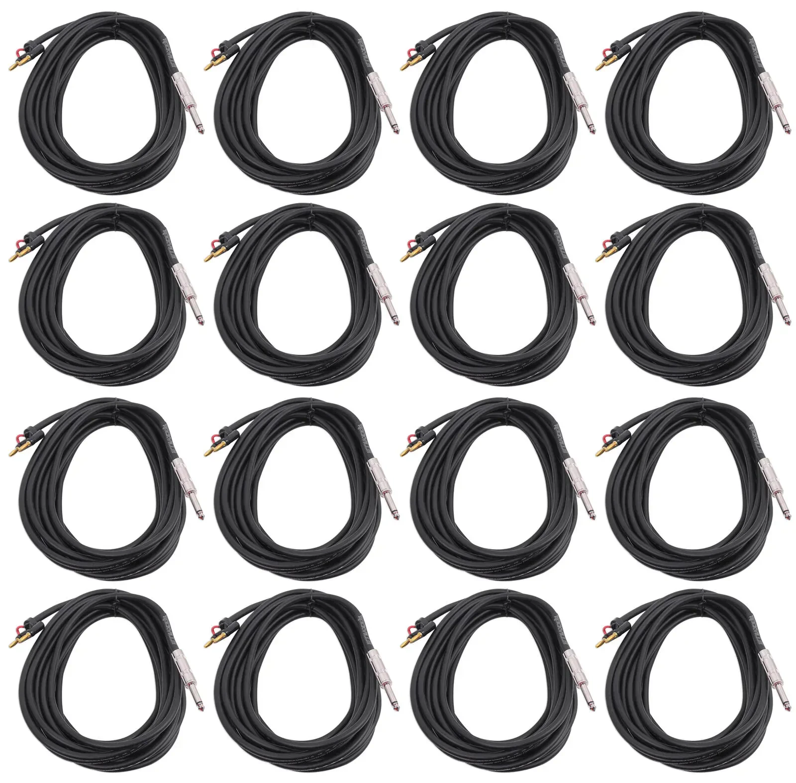 Коммутационный кабель Rockville RCXBN20 Black 6 м (16 штук)