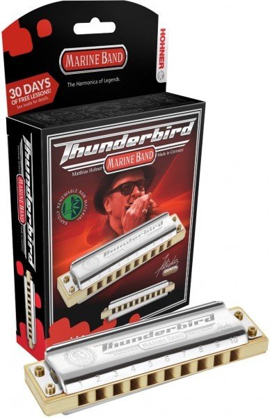 Губная гармошка диатоническая Hohner Marine Band Thunderbird D low