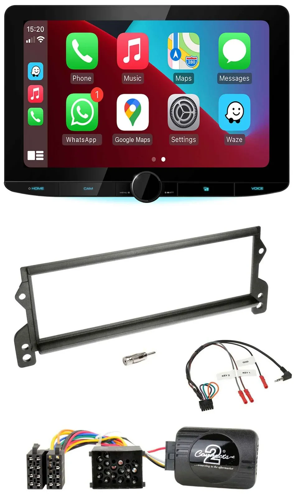 Kenwood Lenkrad USB DAB Bluetooth Autoradio für Mini (2001-2002)