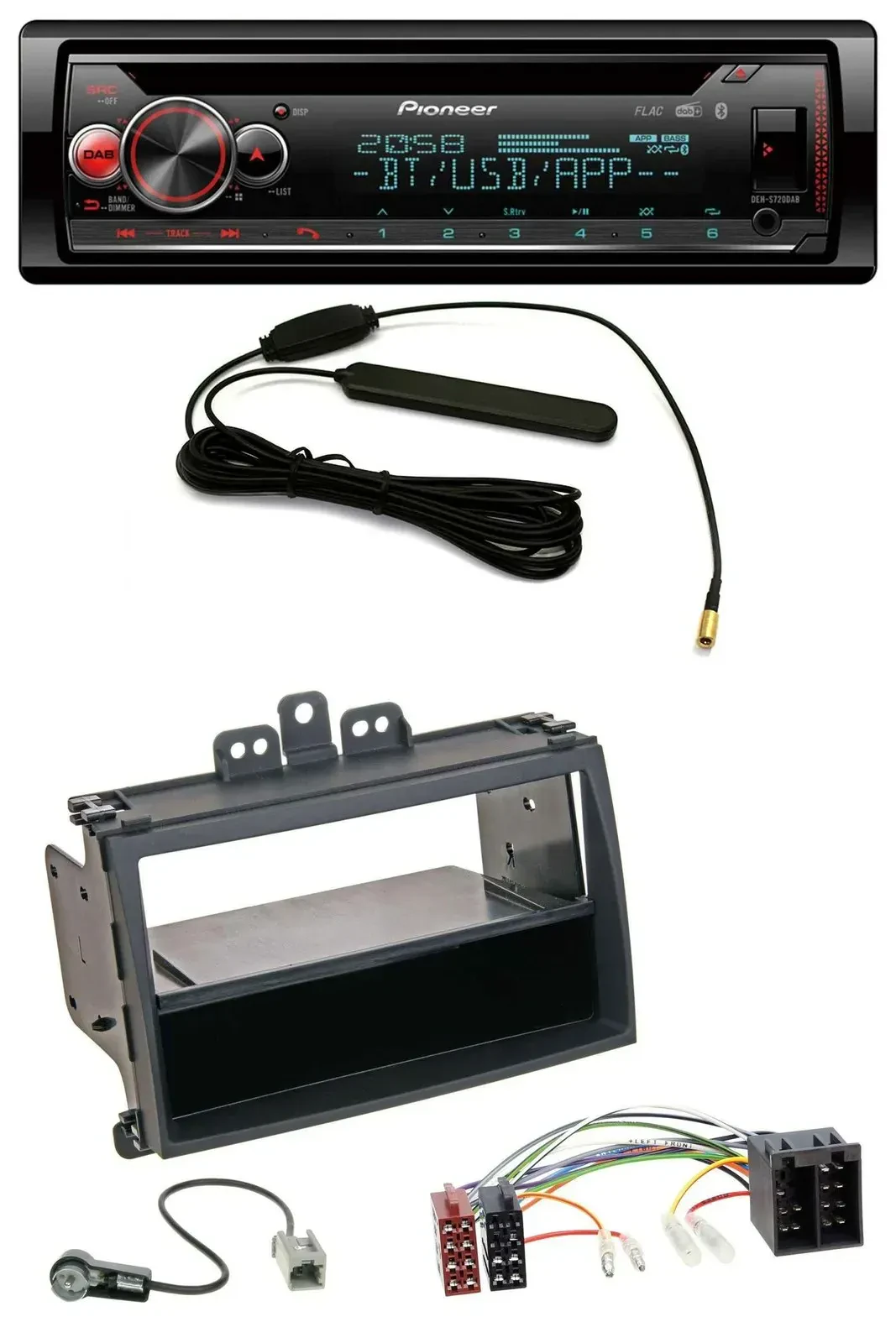 Автомагнитола Pioneer USB DAB MP3 Bluetooth CD для Hyundai i20 (2008–2011)