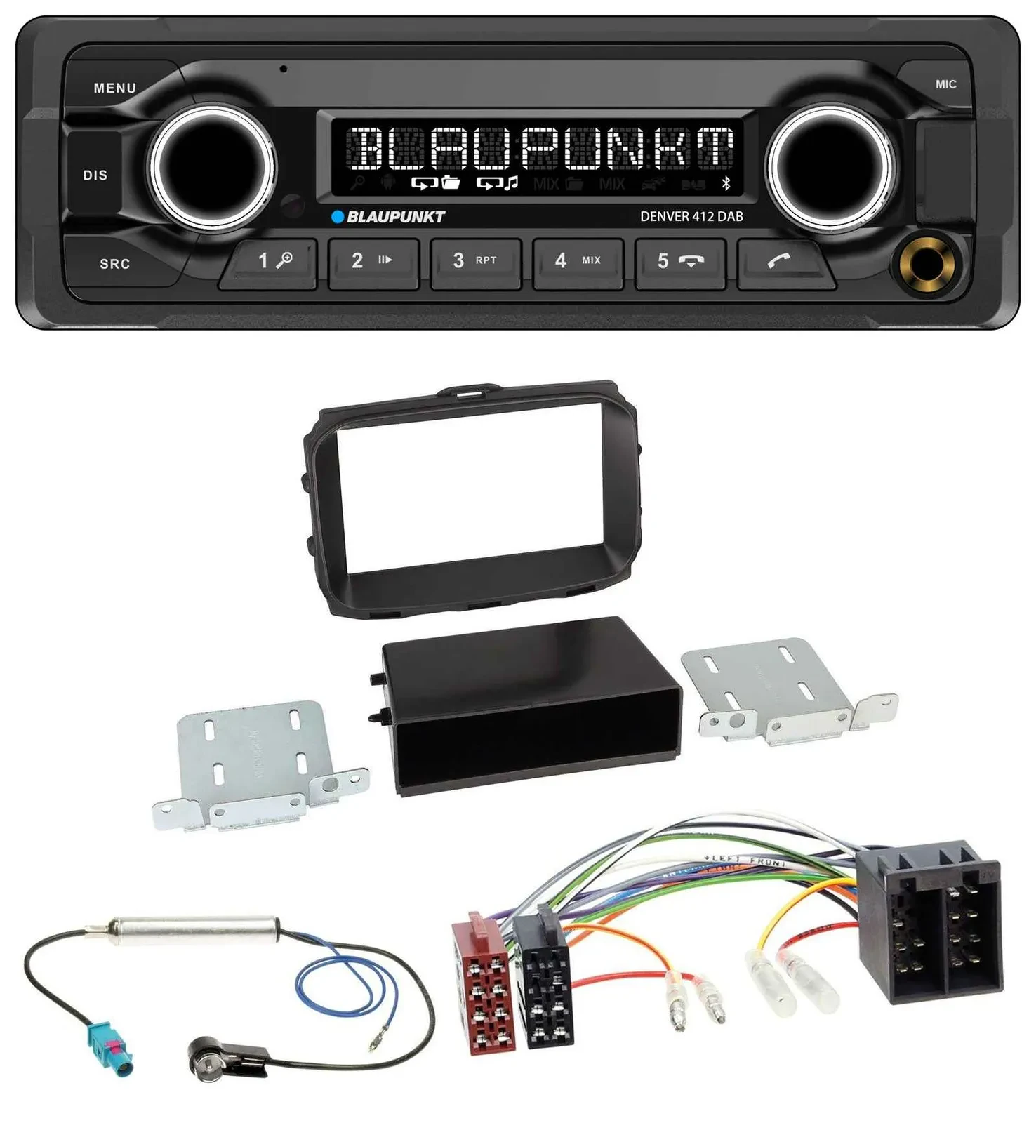Blaupunkt Bluetooth DAB MP3 USB Autoradio für Alfa Romeo Giulietta 2013-2021 ISO