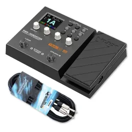 NUX Multi-Effektgerät MG-300 MKII für E-Gitarre mit keepdrum Klinkenkabel