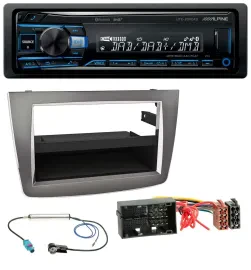 Alpine USB Bluetooth DAB MP3 Autoradio für Alfa Romeo Mito ab 14 955 silber