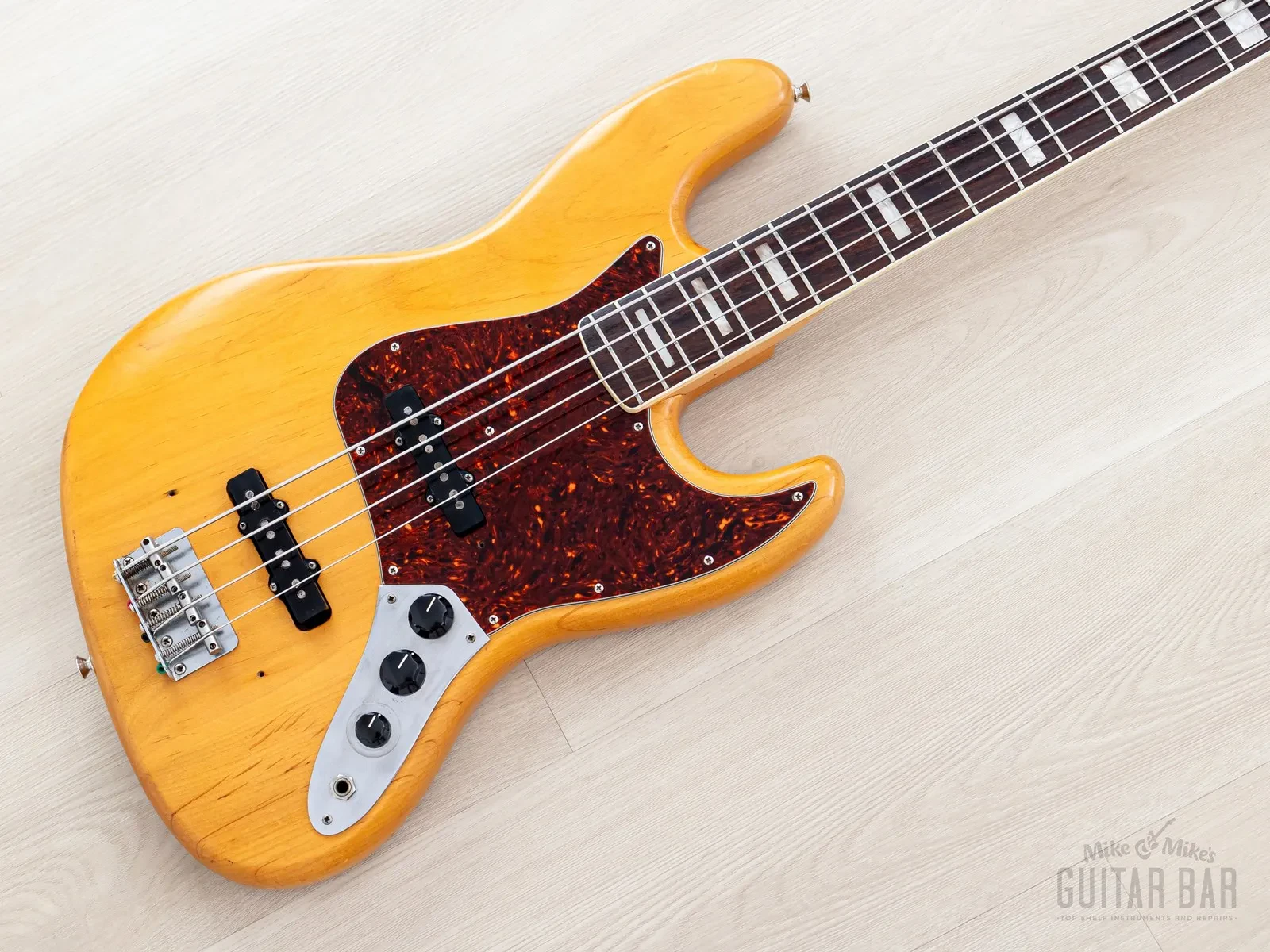 1975 Fender Jazz Bass Natural Vintage Bass w/ Case