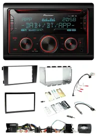 Pioneer 2DIN DAB Lenkrad Bluetooth USB CD Autoradio für Audi A6 C5 2001-2004 Akt