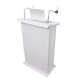 ProX X-MAESTROMEDIA-WH Maestro Lectern Podium for Flatscreens in White idjnow