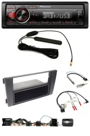 Pioneer MP3 DAB 1DIN Lenkrad USB Autoradio für Audi A6 (2001-2004)
