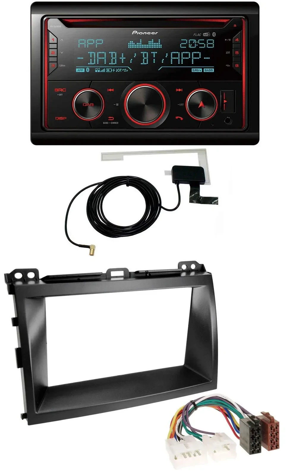 Pioneer 2DIN MP3 DAB USB CD Bluetooth Autoradio für Lexus GX-470 (2003-2009)