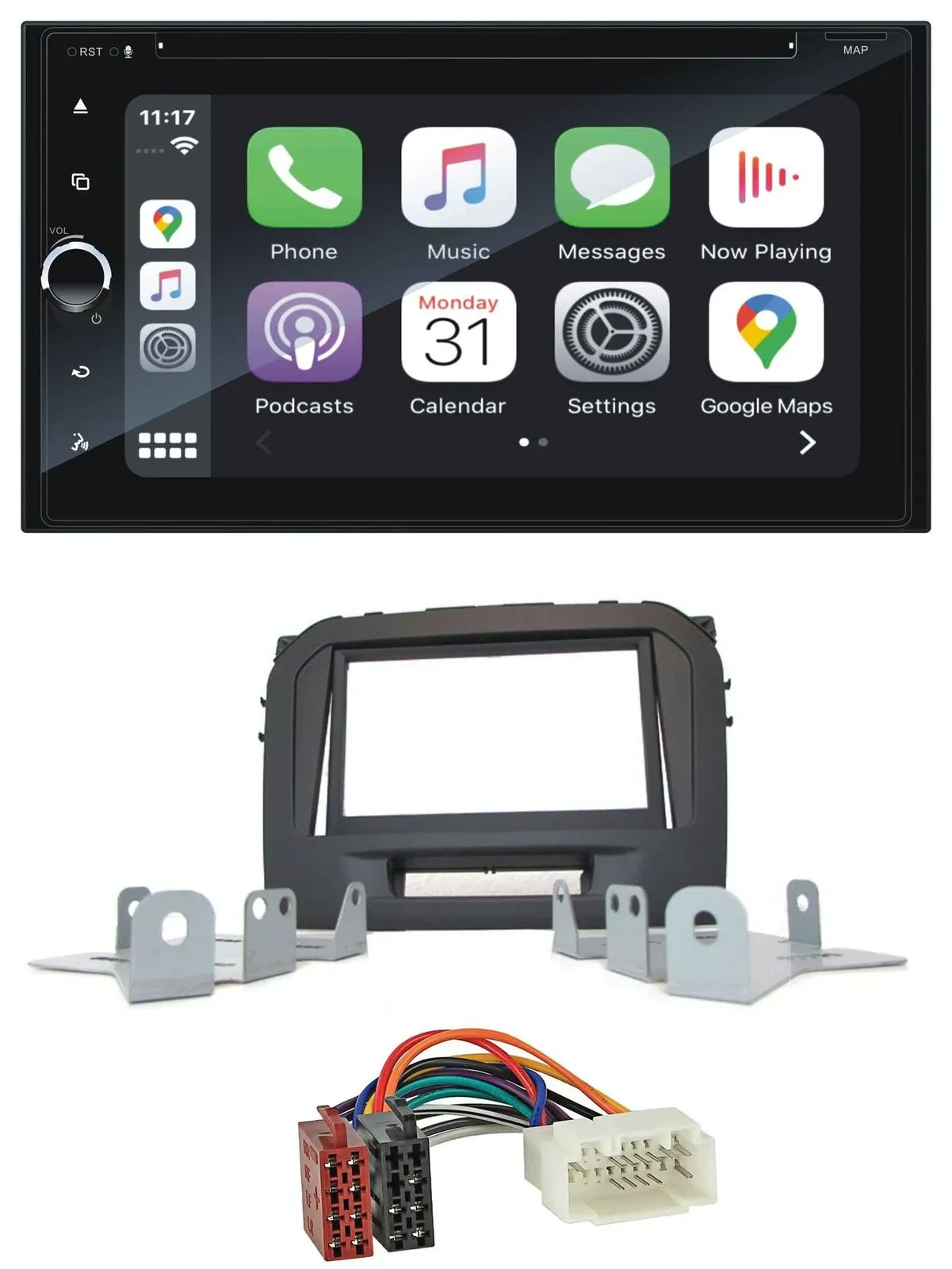 Автомагнитола Blaupunkt 2-DIN, Bluetooth, DAB, USB, DVD/MP3, для Suzuki Vitara LY (с 04/2020)