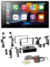 Pioneer DAB Bluetooth 2DIN USB MP3 Autoradio für Nissan Quest Rogue Titan ab 11
