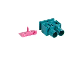 Fakra Gehäuse (Doppel Stecker) - Z (wasserblau)