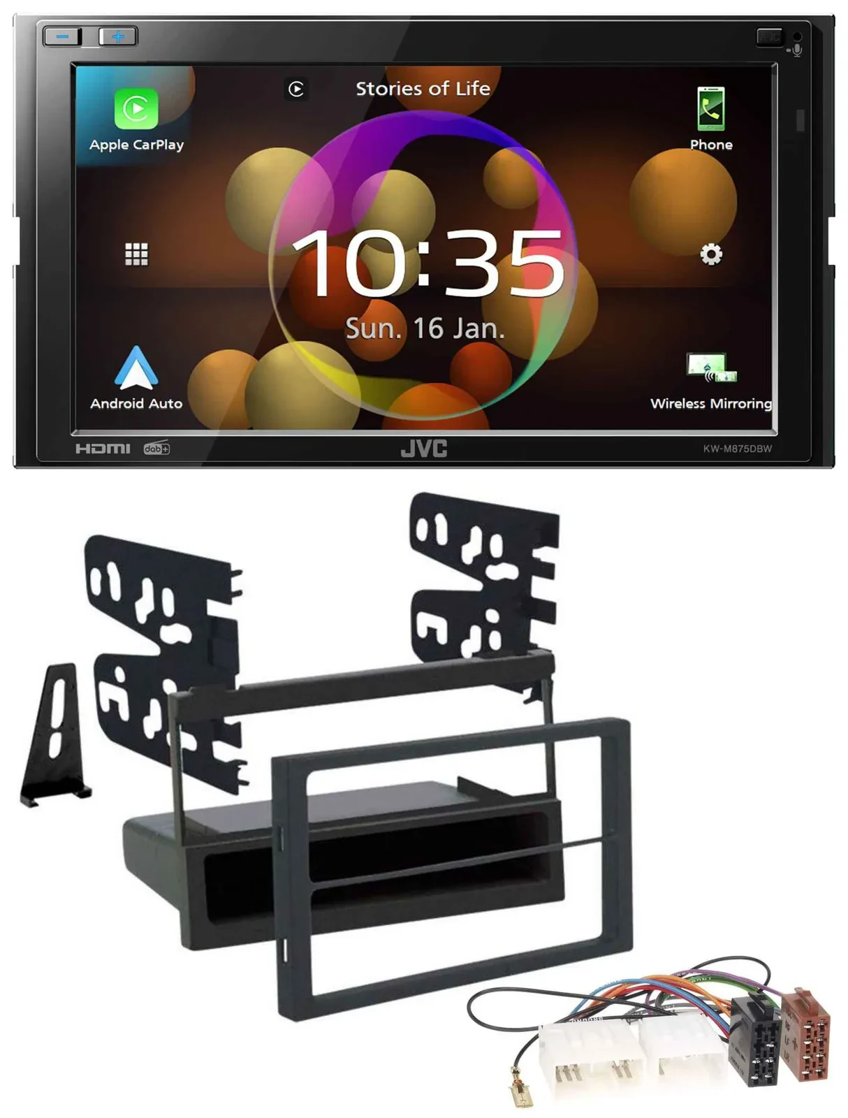 JVC DAB MP3 2DIN Bluetooth USB Autoradio für Mazda 626 99-02 MPV 96-99 MX5 00-05