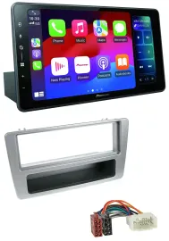 Pioneer Bluetooth DAB MP3 USB Autoradio für Honda Civic 01-03 silber man. Klima.