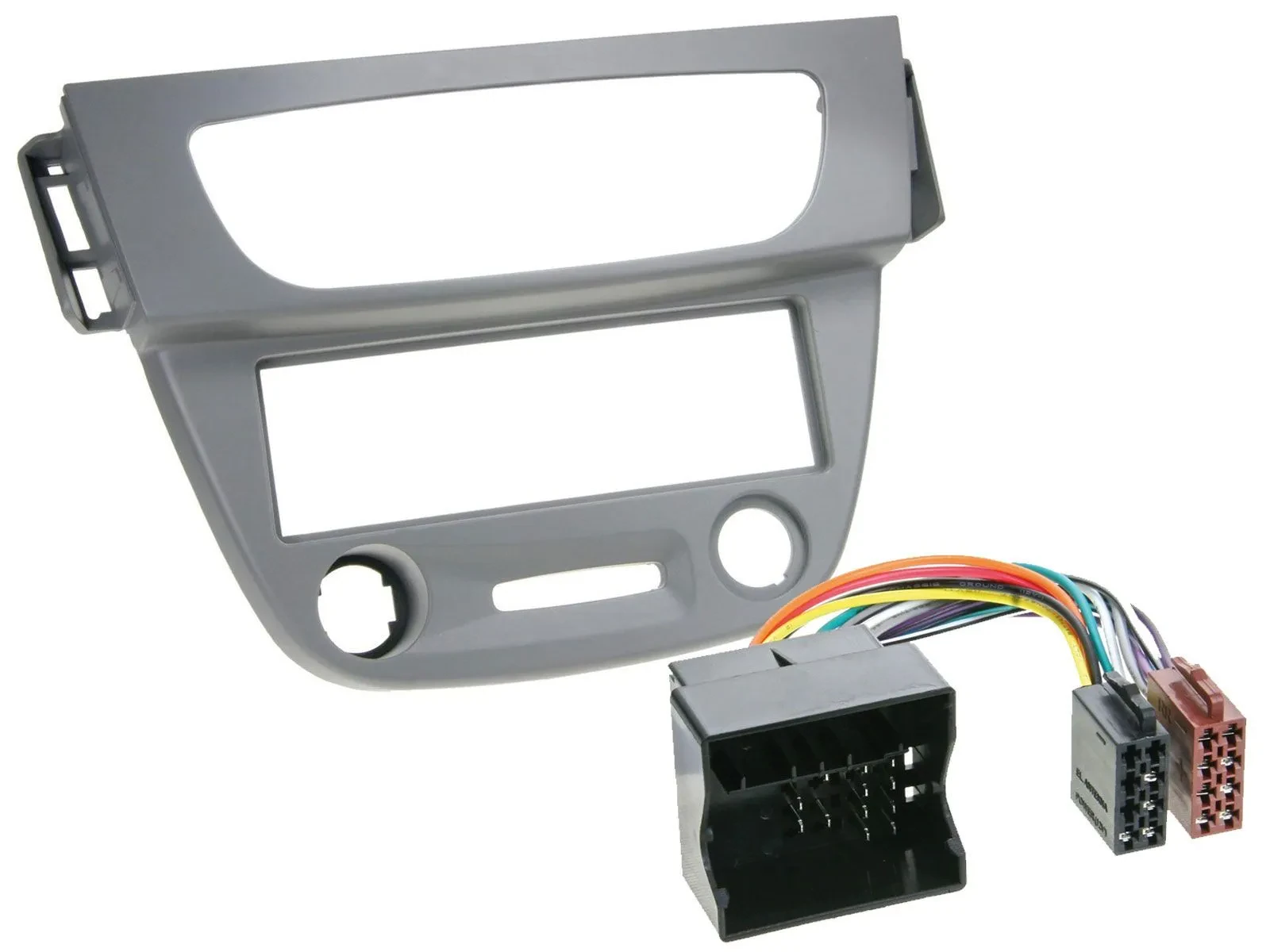 Einbauset DIN Autoradio für Renault Megane 3 Quadlock 09-14 grau