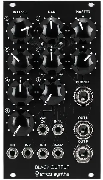 Модульный студийный синтезатор Erica Black Output Module V2 Eurorack Synth Module