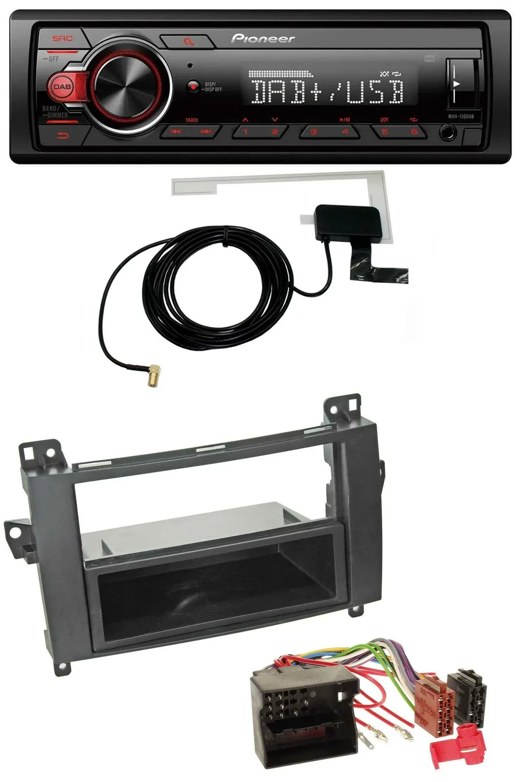 Pioneer 1DIN MP3 DAB USB AUX Autoradio für Mercedes Vito Viano W639 06-14