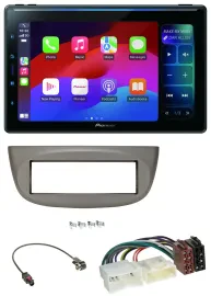 Pioneer Bluetooth DAB MP3 USB Autoradio für Renault Twingo ab 2012 beige-grau
