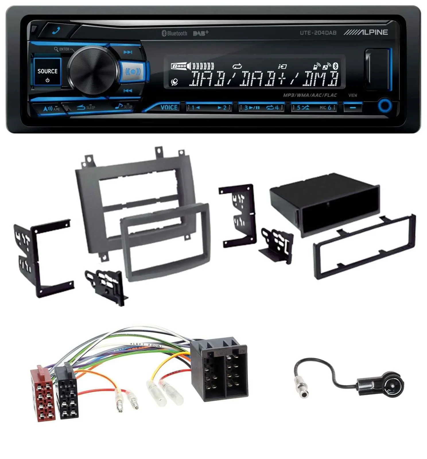 Alpine USB Bluetooth DAB MP3 Autoradio für Cadillac CTS 2003-2006 SRX 2004-2005