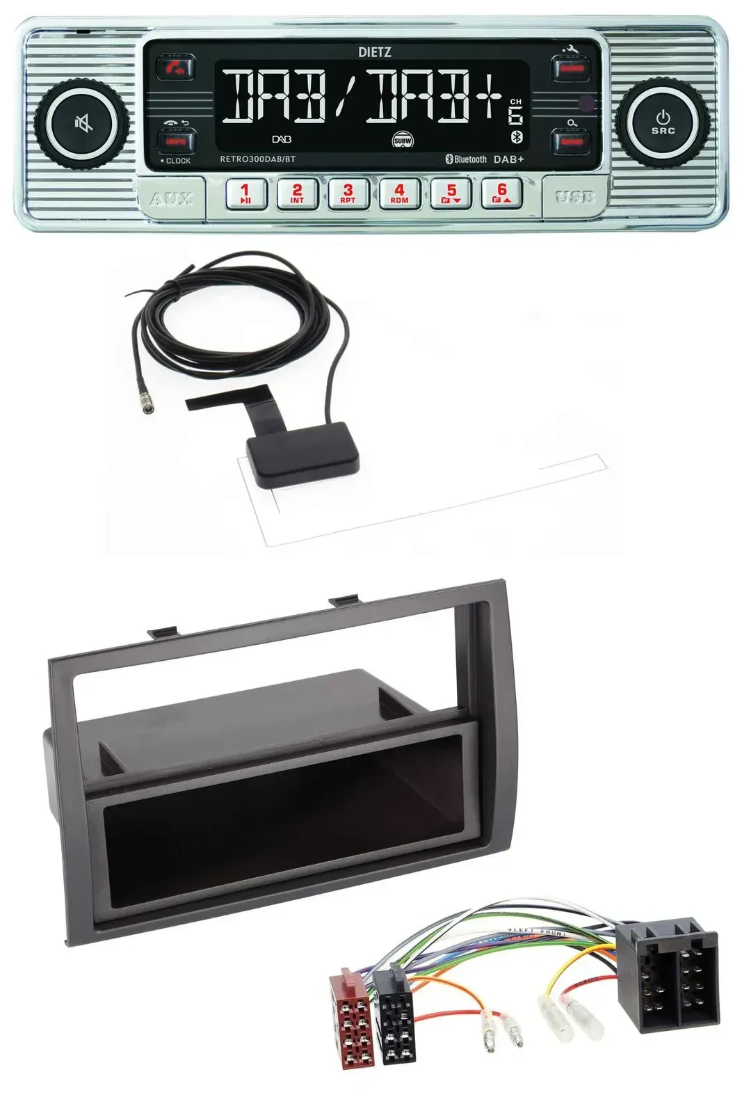 Dietz Bluetooth USB MP3 DAB Autoradio für Citroen Jumper Peugeot Boxer Fiat Duca