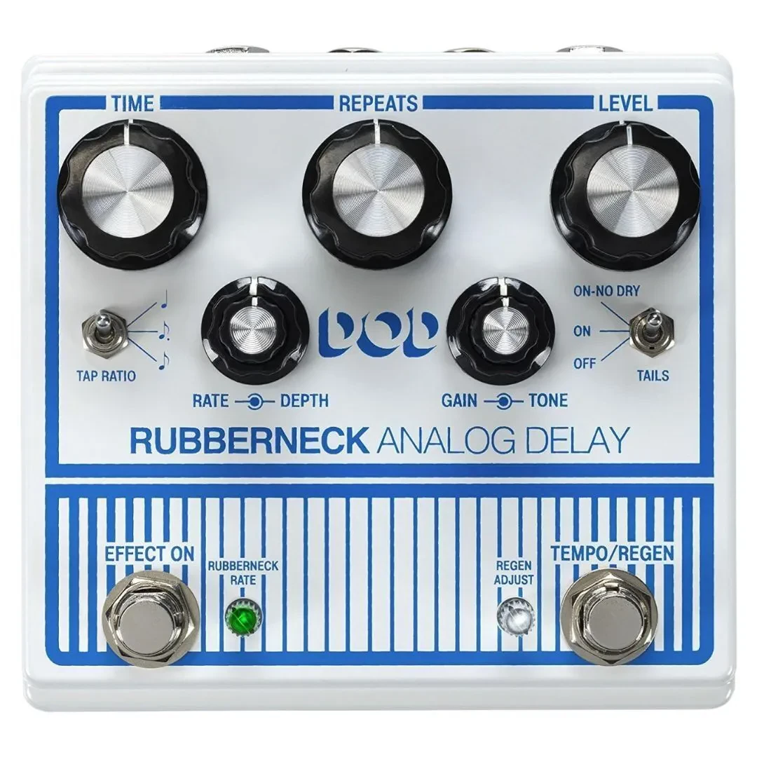 Б/У Педаль эффектов для электрогитары DigiTech DOD Rubberneck Analog Delay, 2 footswitches, White