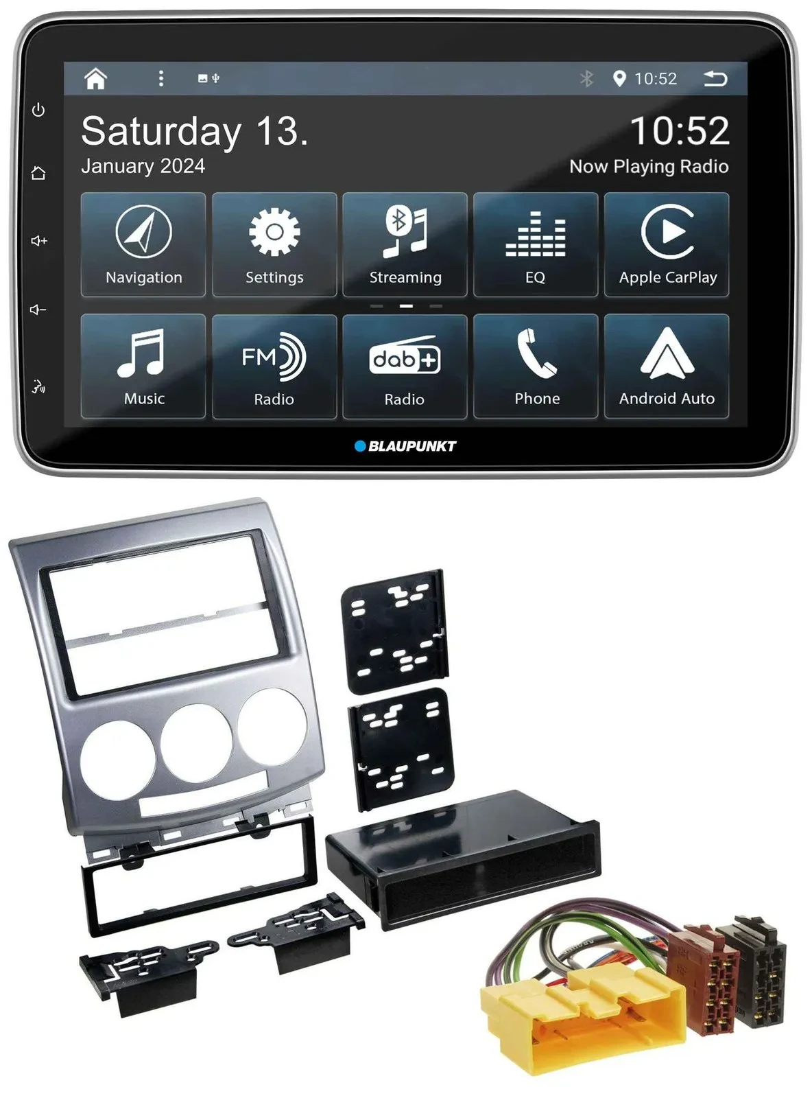 Автомагнитола Blaupunkt USB DAB SD MP3 Bluetooth для Mazda 5 (2005–2010)