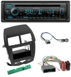 Автомагнитола для Mitsubishi ASX (2010–2014) Kenwood Bluetooth, DAB, CD, MP3, USB