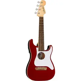 Укулеле Fender Fullerton Stratocaster Acoustic-Electric Ukulele Candy Apple Red