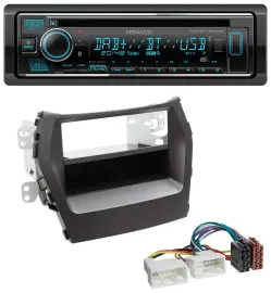 Kenwood MP3 Bluetooth DAB USB CD Autoradio für Hyundai Santa Fe (ab 2012)