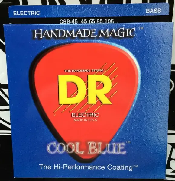 Струны для бас-гитары DR Strings Extra-Life Cool Blue CBB-45 45-105