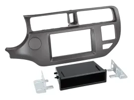 Radioblende DIN Autoradio für Kia Rio (UB 2011-2015) anthrazit