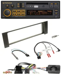Автомагнитола Pioneer DAB, Bluetooth, USB, поддержка кнопок на руле, CAN-Bus, ISO, для Audi A4 2000–2004