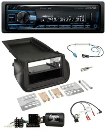 Alpine USB Bluetooth DAB Lenkrad Autoradio für Citroen Nemo Peugeot Bipper ab 20