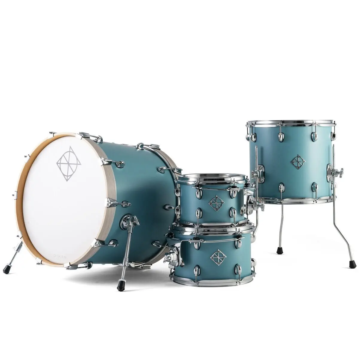 Ударная установка акустическая Dixon Cornerstone 4-pc Shell Pack Quetzal Blue Satin
