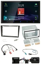 JVC USB Bluetooth 2DIN DAB Lenkrad Autoradio für Opel Zafira Corsa D Astra H Kla