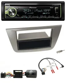 Автомагнитола Pioneer DAB, CD, USB, MP3, совместимая с управлением на руле, для Seat Toledo/Altea (2004–2009), антрацит