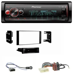 Pioneer Bluetooth USB MP3 DAB Autoradio für Nissan Micra 2013-2017 schwarz matt