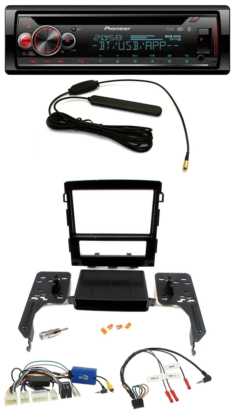 Автомагнитола Pioneer USB, DAB, Bluetooth, CD, совместима с кнопками на руле для Subaru Impreza (с 2018)