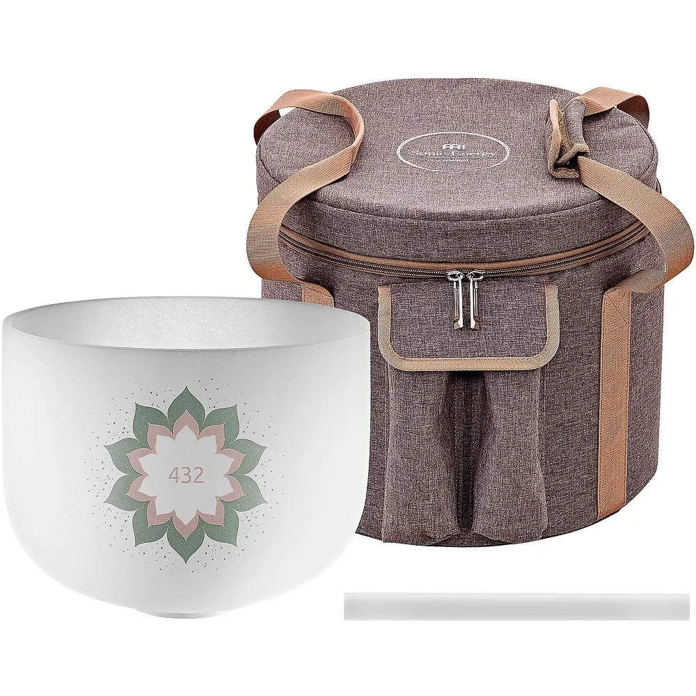 MEINL Sonic Energy 9" Crystal Singing Bowl  Lotus Flower