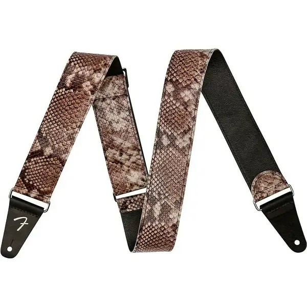 Гитарный ремень Fender Wild Faux Leather Guitar Strap Snake Skin 2 in.