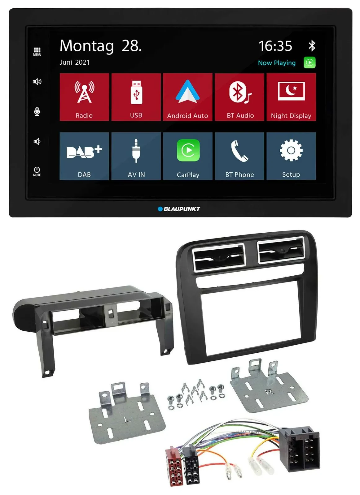 Blaupunkt MP3 Bluetooth DAB 2DIN USB Autoradio für Fiat Grande Punto 2005-2009 s