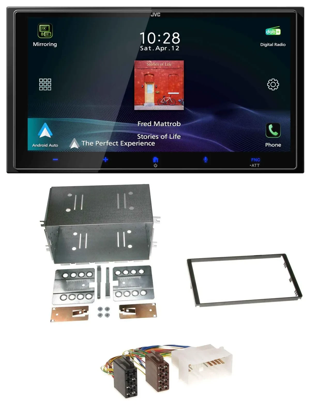 JVC USB Bluetooth 2DIN DAB MP3 Autoradio für Kia Optima Magentis 05-10