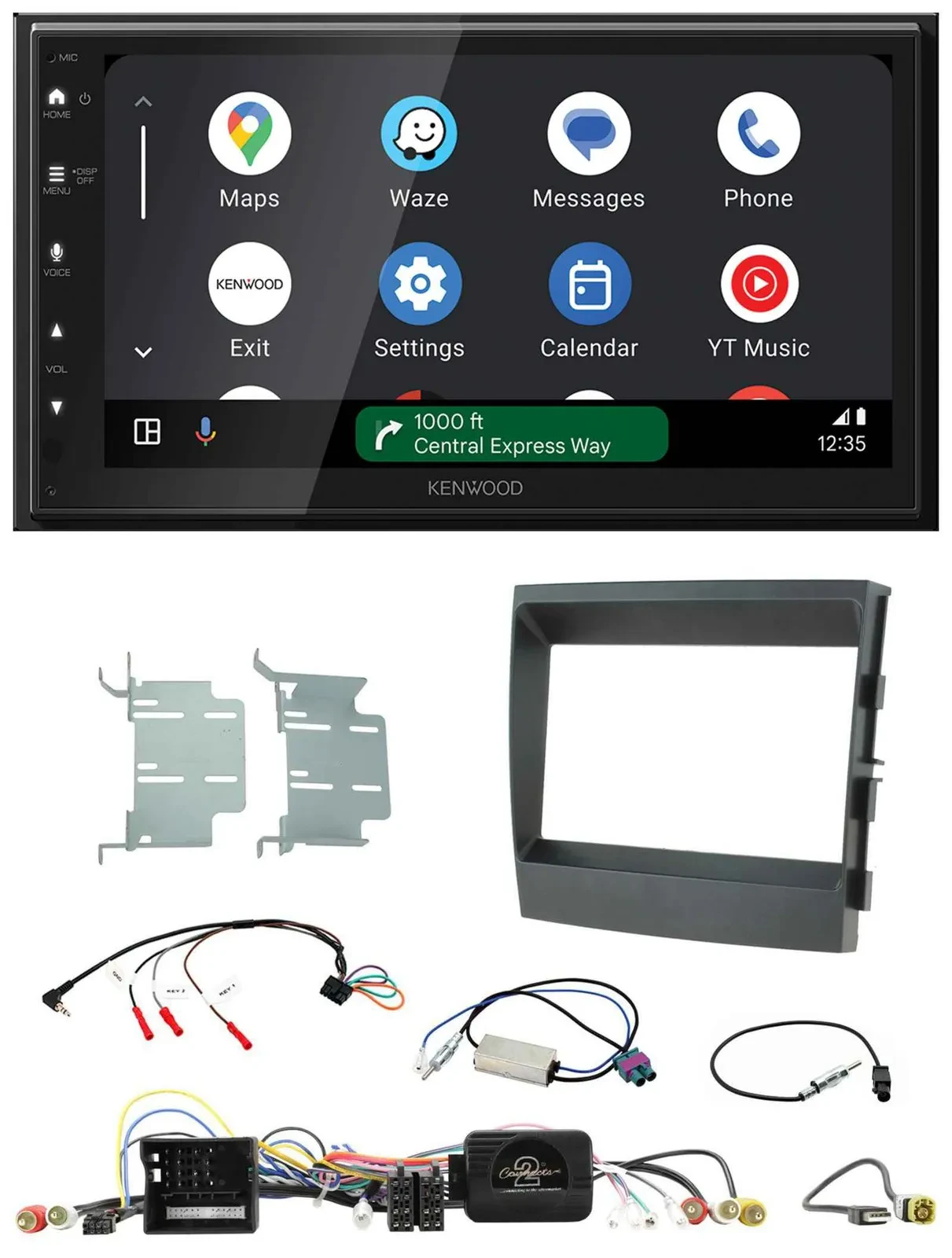 Kenwood DAB Bluetooth USB Lenkrad 2DIN Autoradio für Porsche Panamera 2009-2016